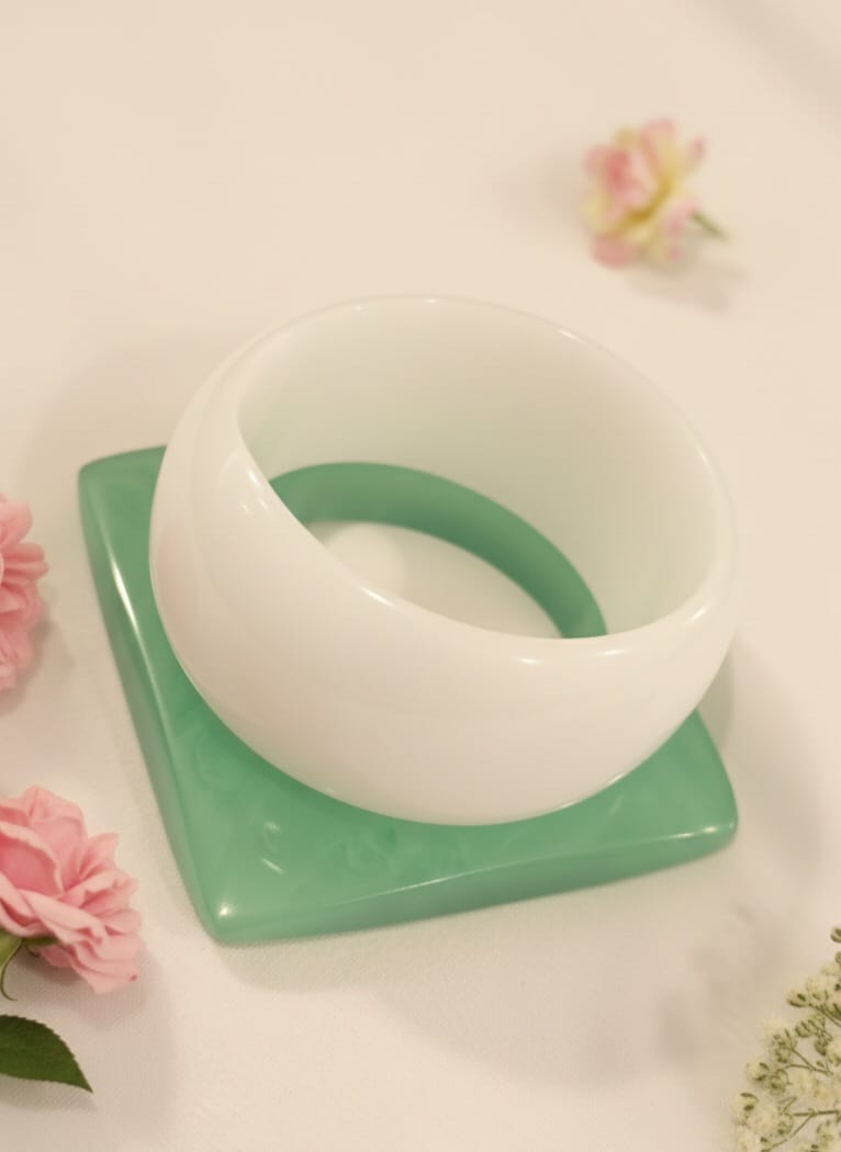 Green resin Bangle