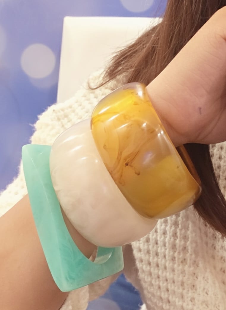 Set of 3 Resin Bangles