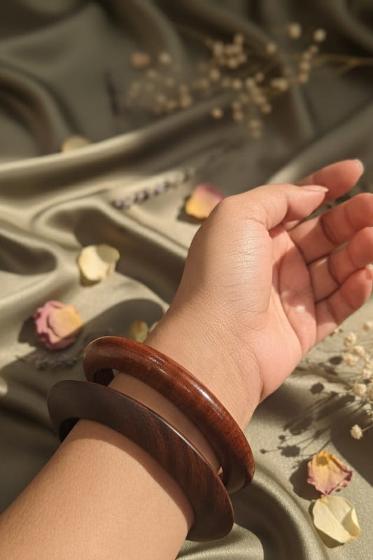 Set of 2 Wooden bangles