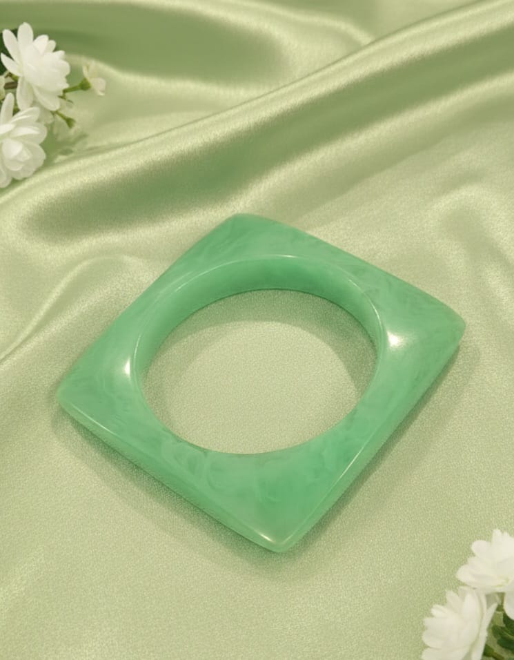 Green resin Bangle