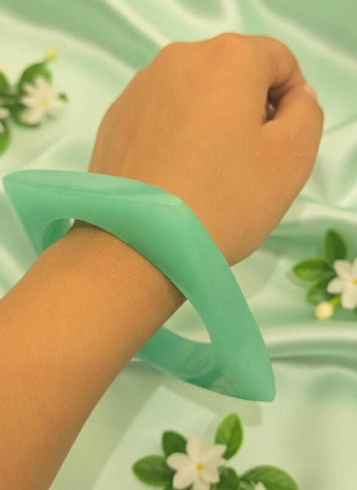Green resin Bangle